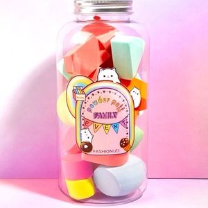 Jar full of brand new beauty blenders